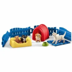 Schleich Puppy Pen Toy Set