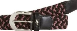 Schockemohle Sporty Logo Belt - Black-Wine