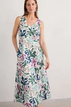 Seasalt Cornwall Sky Beyond Sleeveless V-Neck Dress