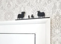 ShadowShapes Blackfaced Sheep Family Group