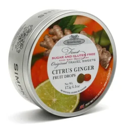 Sugar Free Citrus & Ginger Drops 175g