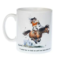 Thelwell Horse Riding & Pony Mug - Celebration by Charles Sainsbury-Plaice