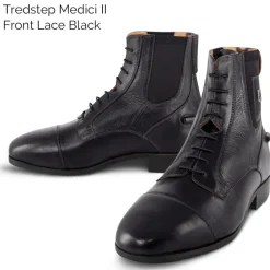 Tredstep Ireland Medici II Lace And Rear Zip Boots Jodhpur Boots