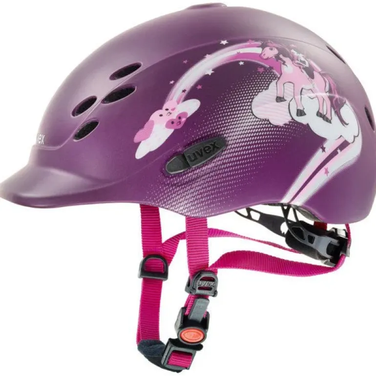 Uvex Onyxx Kids Riding Helmet Princess Berry Matt