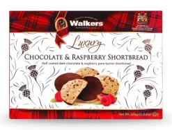 Walkers Half Coated Dark Chocolate & Raspberry Shortbread 160g