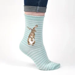 Wrendale 'The Hare And The Bee' Socks