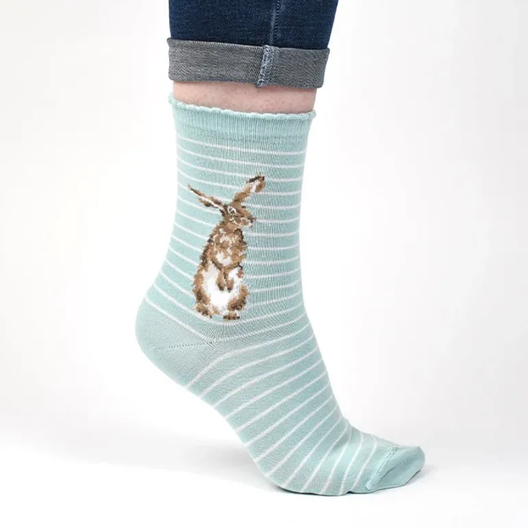 Wrendale 'The Hare And The Bee' Socks